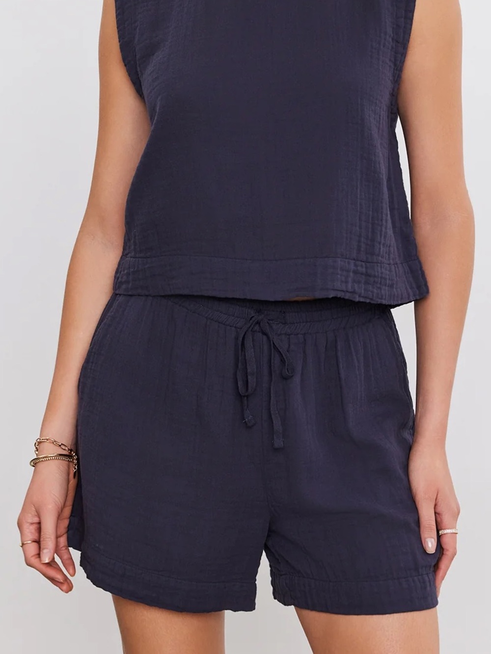 Tibby Cotton Gauze Shorts from Velvet